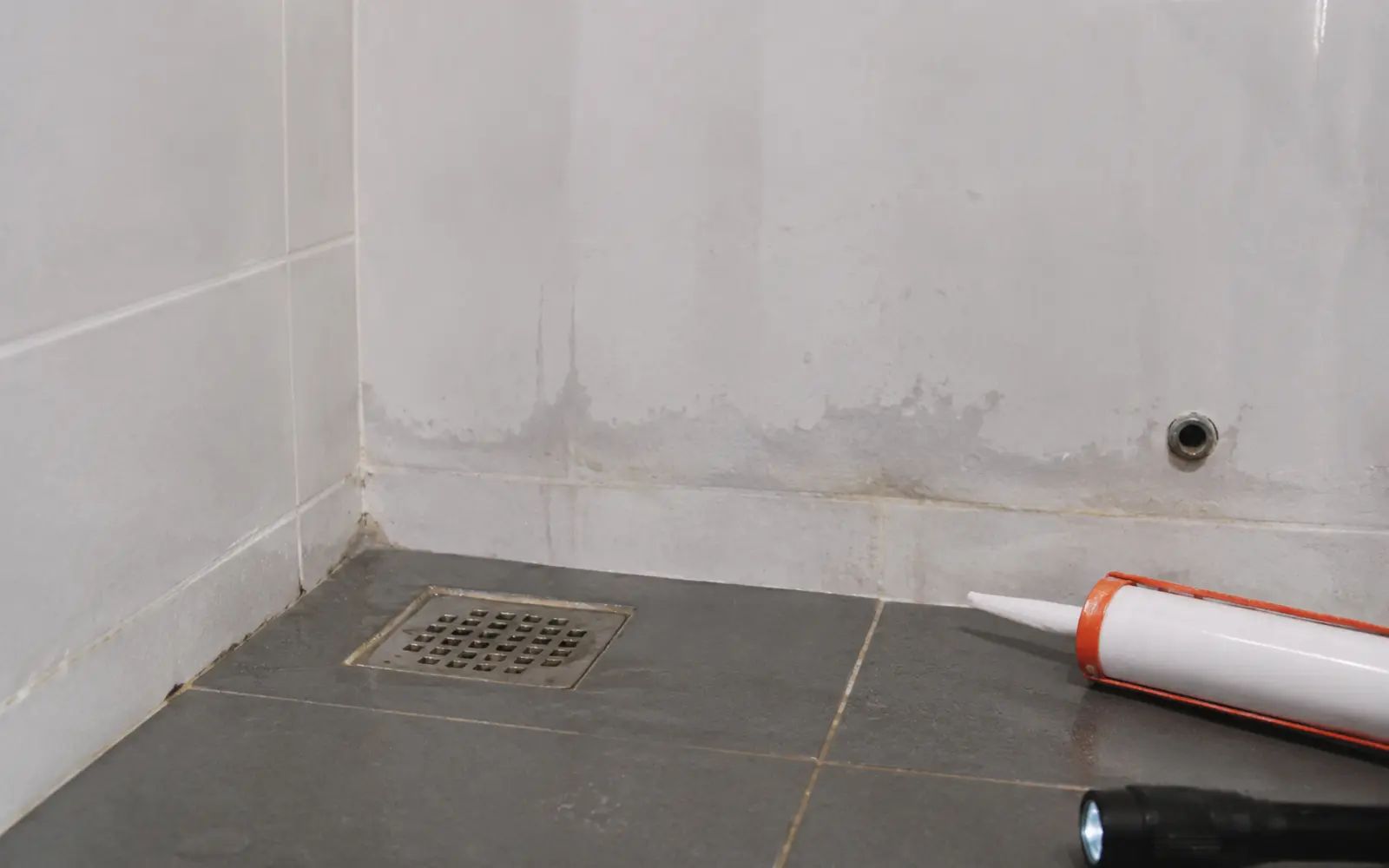 Water damage on a wall
