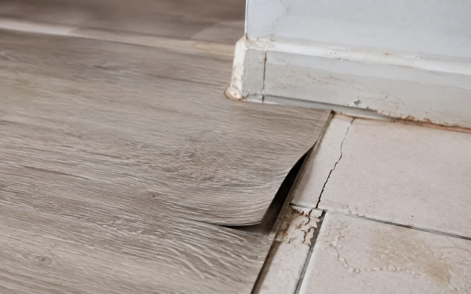 Wood flooring in a home
