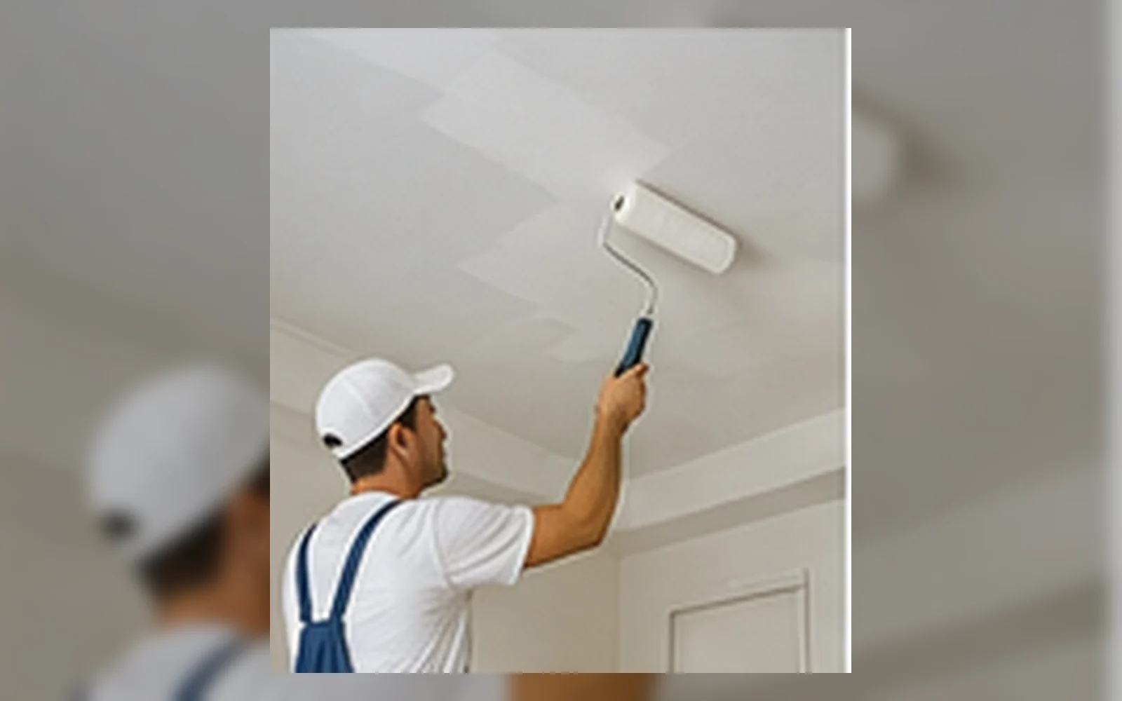 Painter painting a ceiling in Singapore.