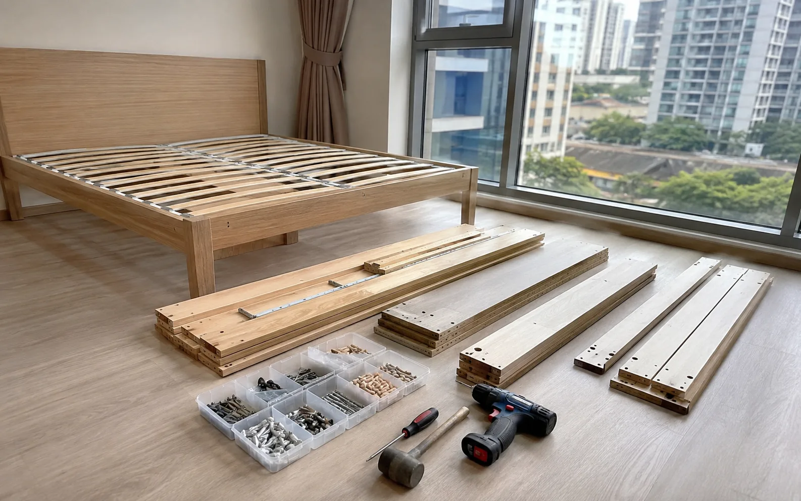 Furniture dismantling and reassembly service in Singapore.