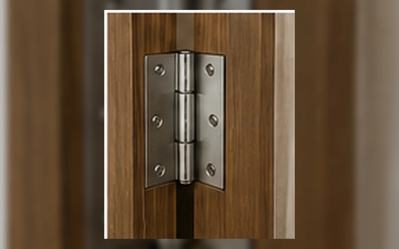 Door hinge requiring repair in a Singapore home.