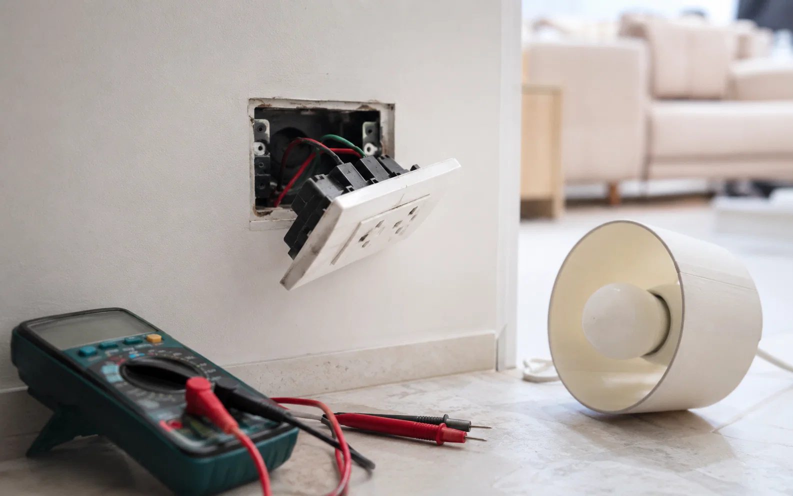 Electrical system prepared for professional troubleshooting in Singapore.