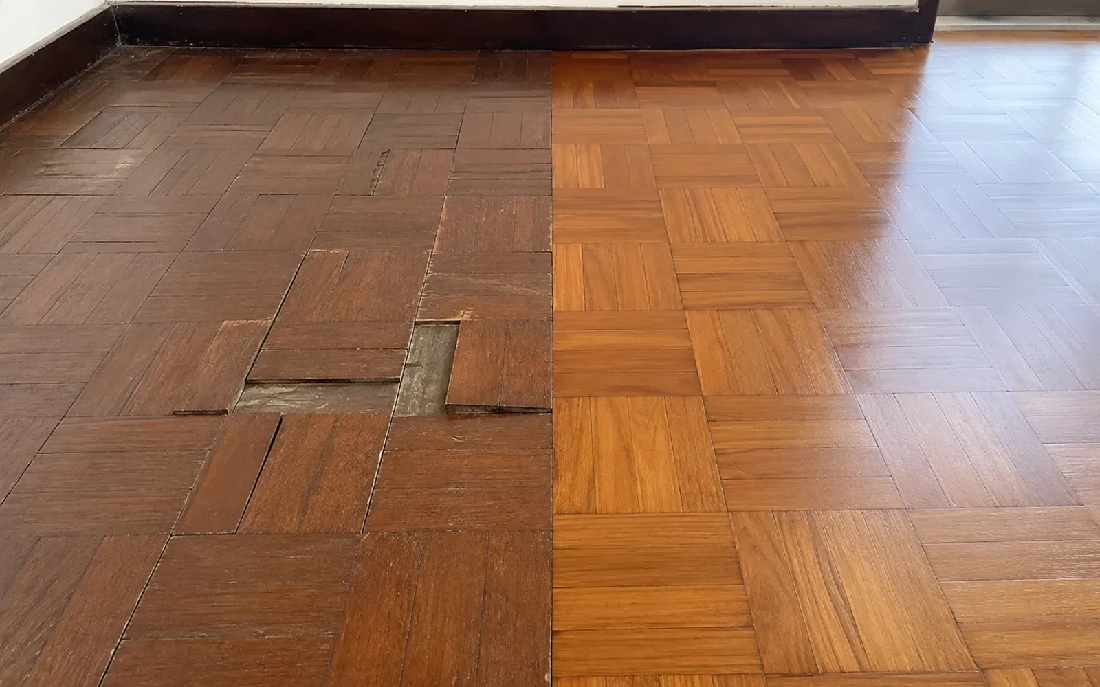 Parquet Repair service page in Singapore